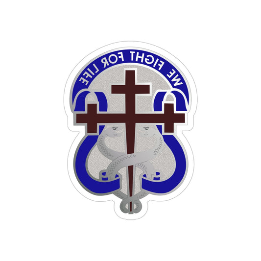 116 Surgical Hospital (U.S. Army) REVERSE PRINT Transparent STICKER-6" × 6"-The Sticker Space