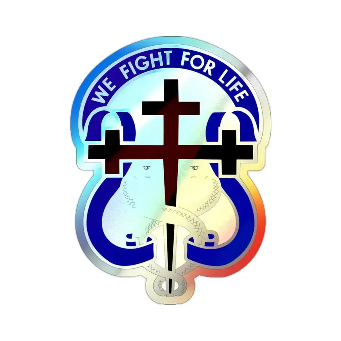 116 Surgical Hospital (U.S. Army) Holographic STICKER Die-Cut Vinyl Decal 2 Inch Holographic - The Sticker Space