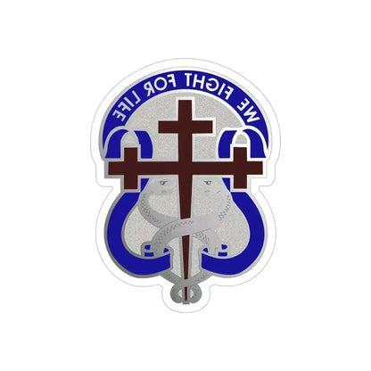 116 Surgical Hospital (U.S. Army) REVERSE PRINT Transparent Die-Cut STICKER 5 Inch Die-Cut Transparent - The Sticker Space