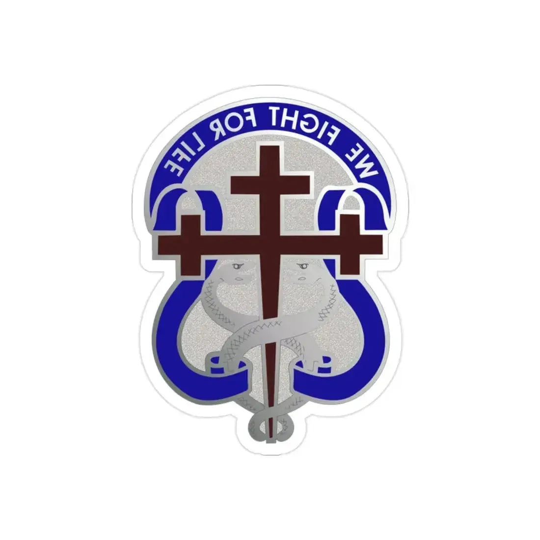 116 Surgical Hospital (U.S. Army) REVERSE PRINT Transparent Die-Cut STICKER - The Sticker Space