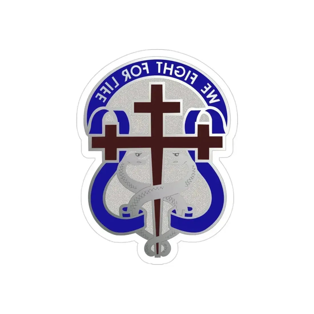 116 Surgical Hospital (U.S. Army) REVERSE PRINT Transparent Die-Cut STICKER - The Sticker Space