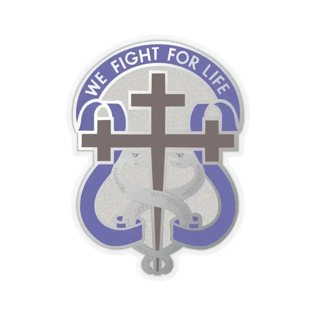 116 Surgical Hospital (U.S. Army) STICKER Vinyl Kiss-Cut Decal 3 Inch Transparent - The Sticker Space