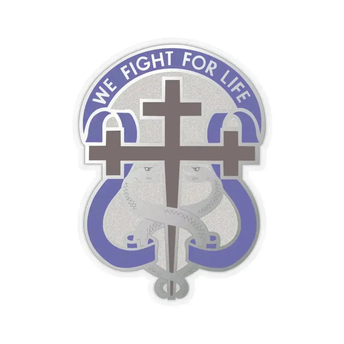 116 Surgical Hospital (U.S. Army) STICKER Vinyl Kiss-Cut Decal 4 Inch Transparent - The Sticker Space