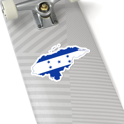 Flag map of Honduras 1949 - 2022 (Honduras) STICKER Vinyl Kiss-Cut Decal