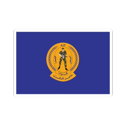 Flag of the Yemeni Central Security Organization (Yemen) STICKER Vinyl Kiss-Cut Decal
