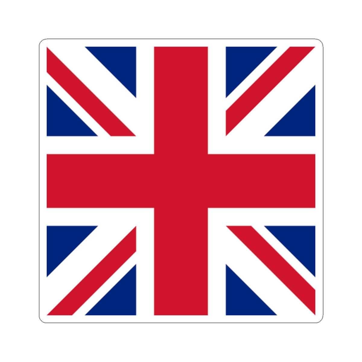 Flag of the United Kingdom 1-1 (United Kingdom) STICKER Vinyl Kiss-Cut Decal
