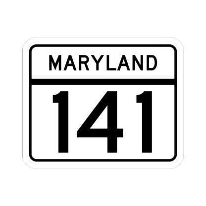 MD Route 141 (Maryland) (Road Sign) STICKER Vinyl Kiss-Cut Decal