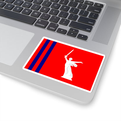 Flag of Volgograd Oblast (Russia) STICKER Vinyl Kiss-Cut Decal