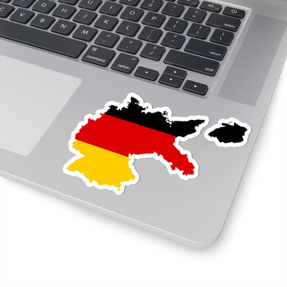 Flag map of Germany 1919 (Germany) STICKER Vinyl Kiss-Cut Decal
