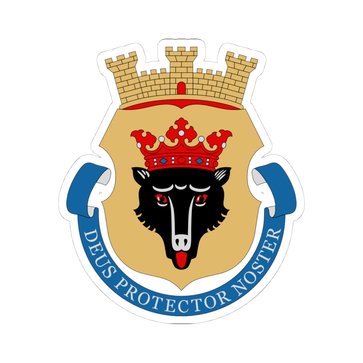 Porin vaakuna (Finland) (Coat of Arms) STICKER Vinyl Kiss-Cut Decal