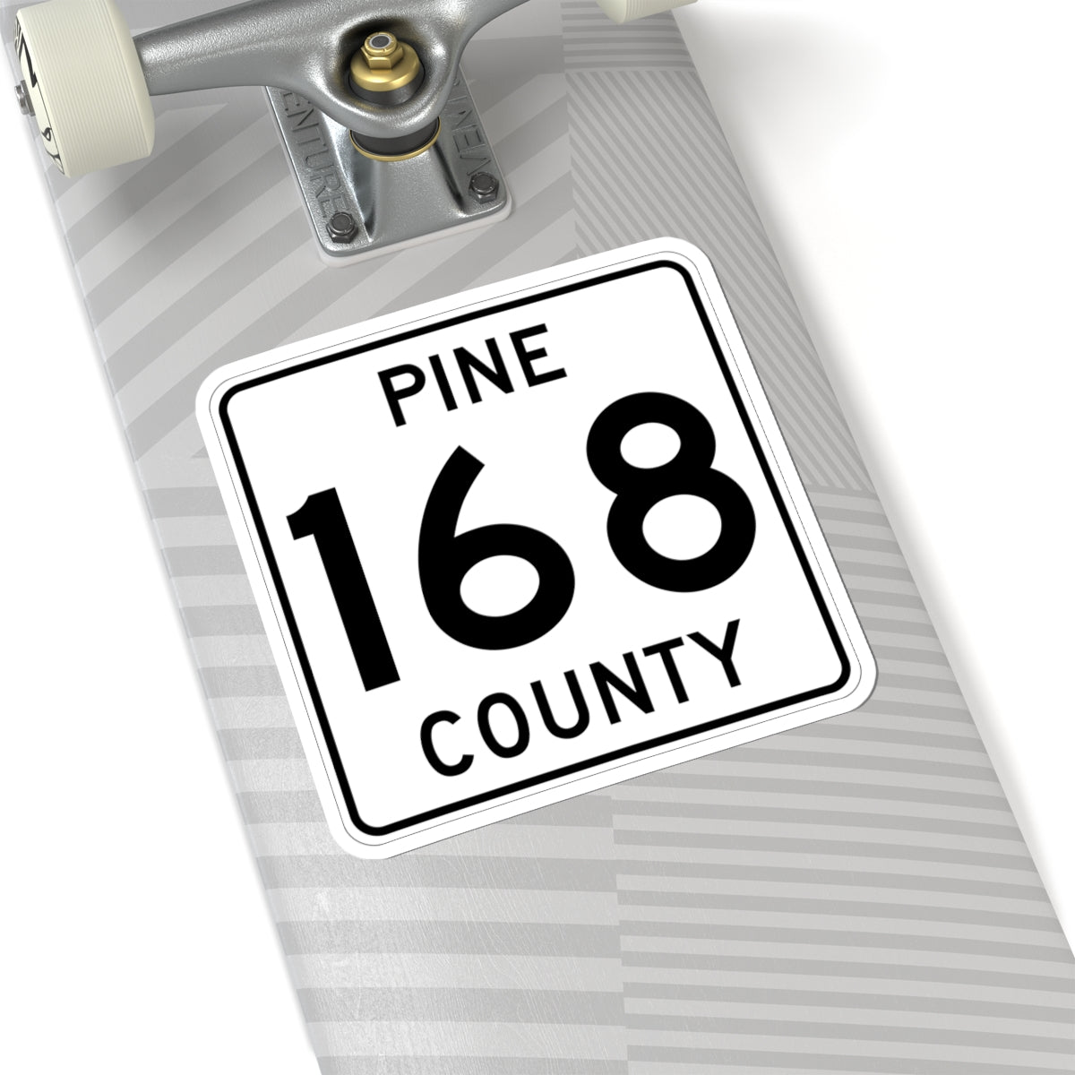 Pine County Route 168 MN (Minnesota) (Road Sign) STICKER Vinyl Kiss-Cut Decal
