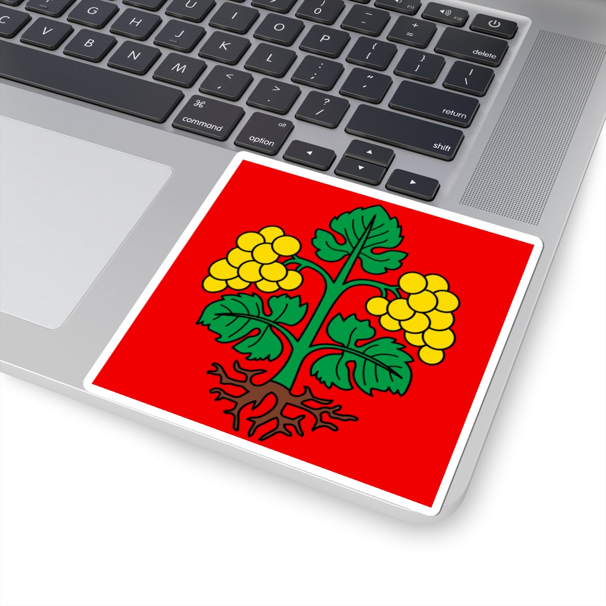 CHE Raron Bezirk Flag (Switzerland) STICKER Vinyl Kiss-Cut Decal