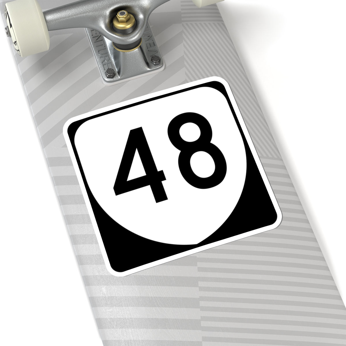 Virginia 48 (Virginia) (Road Sign) STICKER Vinyl Kiss-Cut Decal