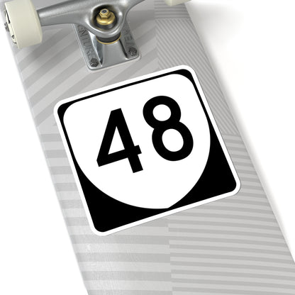 Virginia 48 (Virginia) (Road Sign) STICKER Vinyl Kiss-Cut Decal