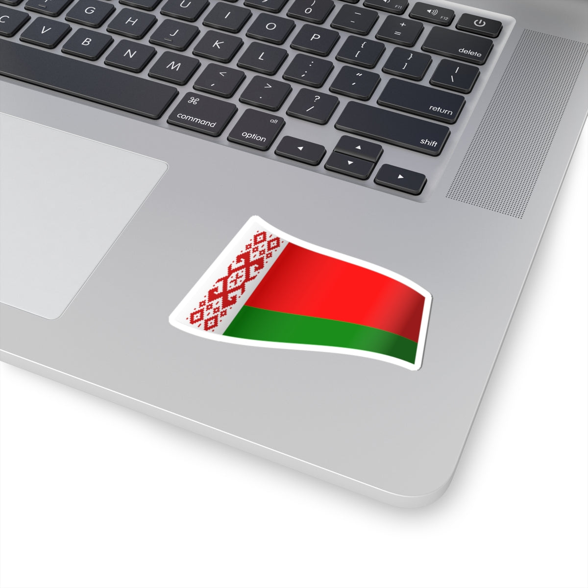 Belarus Flag - iconic waving (Belarus) STICKER Vinyl Kiss-Cut Decal
