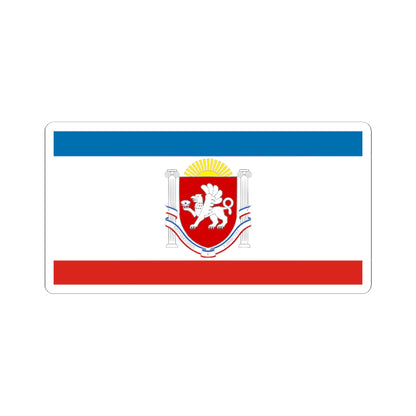 Flag of Crimea Coat of Arms (Russia) STICKER Vinyl Kiss-Cut Decal