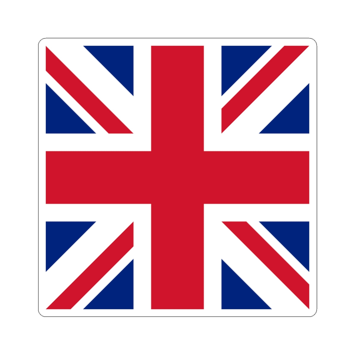 Flag of the United Kingdom 1-1 (United Kingdom) STICKER Vinyl Kiss-Cut Decal