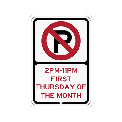 PBOT Road sign P1275 (Oregon) (Road Sign) STICKER Vinyl Kiss-Cut Decal