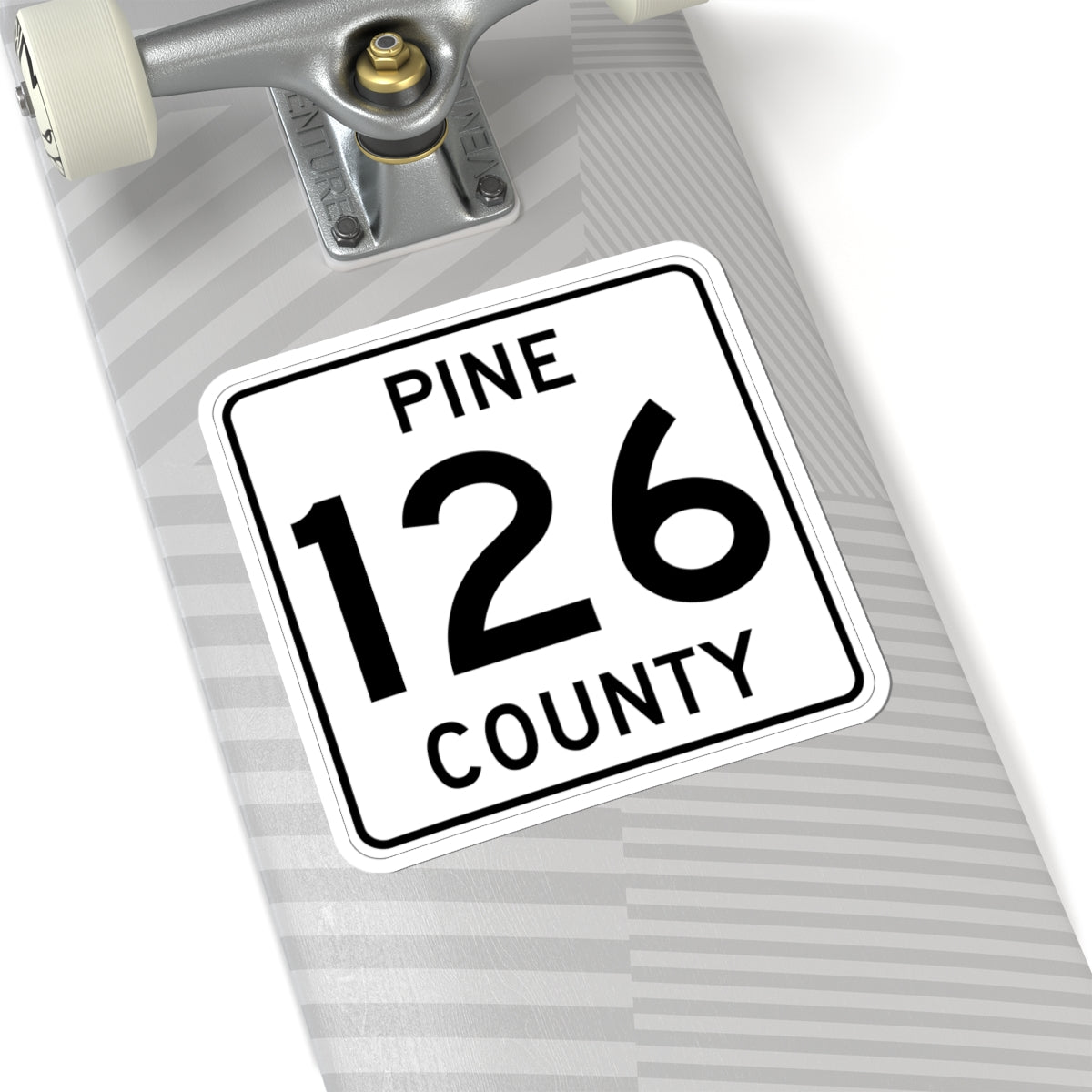 Pine County Route 126 MN (Minnesota) (Road Sign) STICKER Vinyl Kiss-Cut Decal