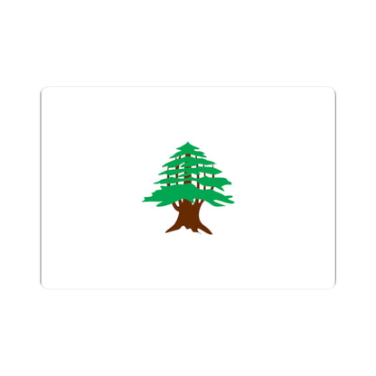 Flag of Lebanon 1918-1920 (Lebanon) STICKER Vinyl Kiss-Cut Decal