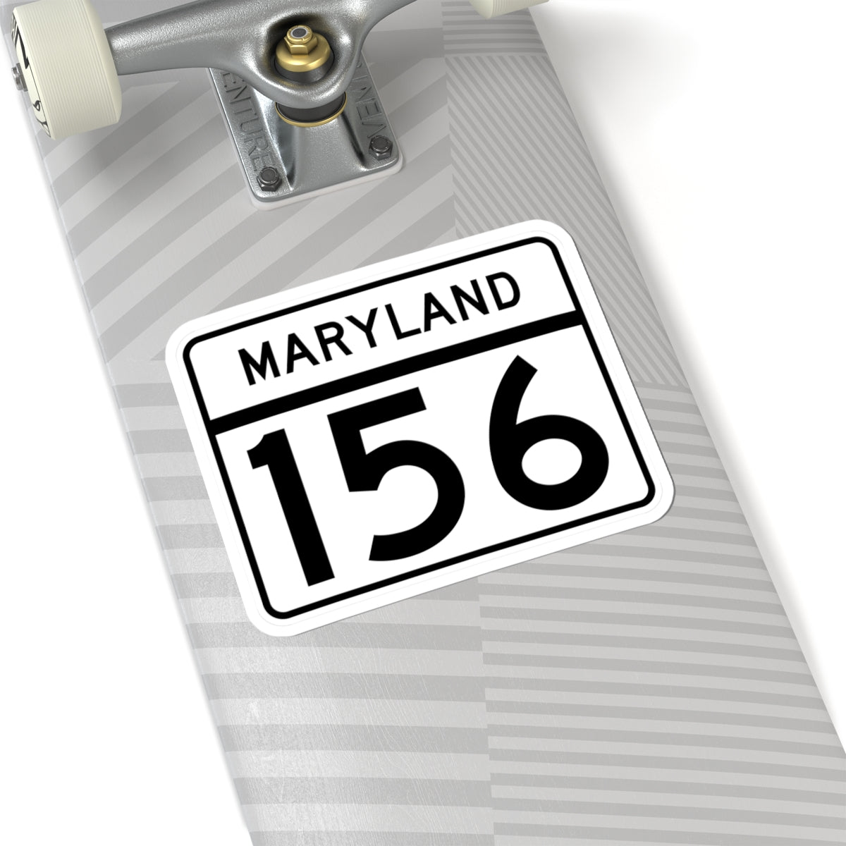 MD Route 156 (Maryland) (Road Sign) STICKER Vinyl Kiss-Cut Decal