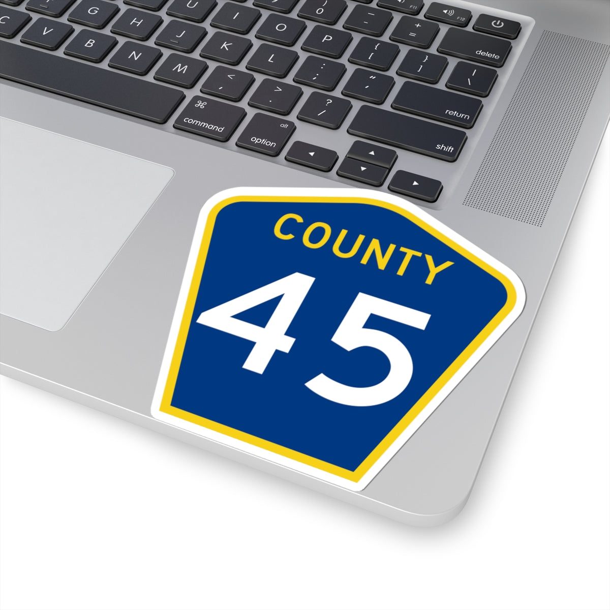 County 45 MN (Minnesota) (Road Sign) STICKER Vinyl Kiss-Cut Decal