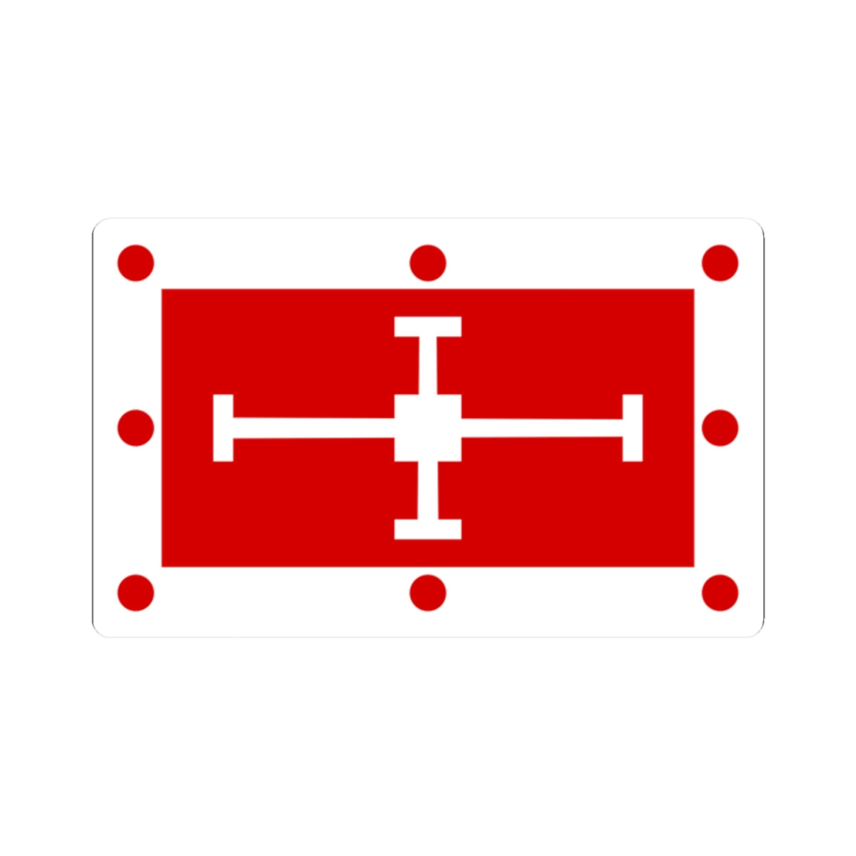 Flag of the Diocese of Coventry (England) STICKER Vinyl Kiss-Cut Decal