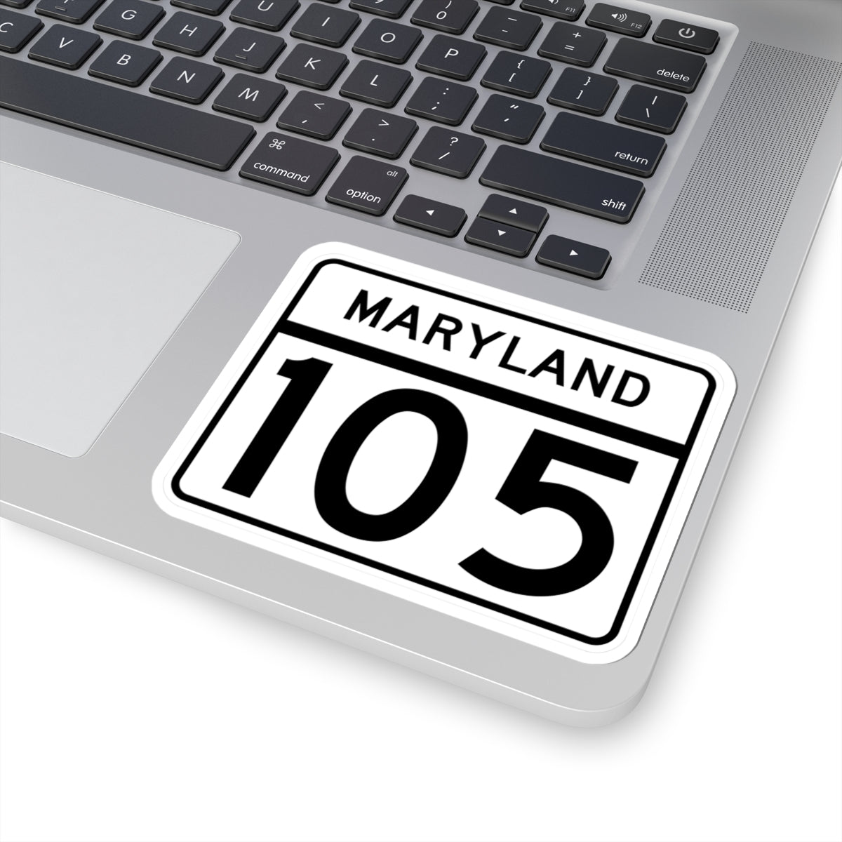 MD Route 105 (Maryland) (Road Sign) STICKER Vinyl Kiss-Cut Decal