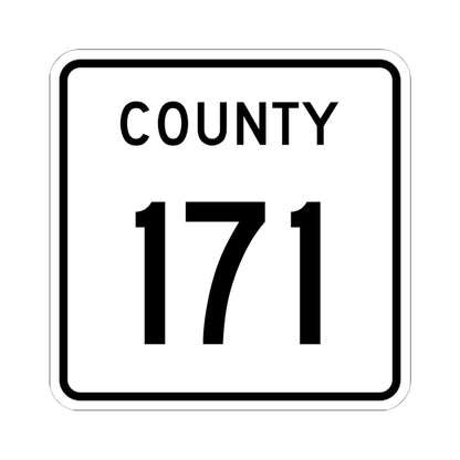 County 171 square (Minnesota) (Road Sign) STICKER Vinyl Kiss-Cut Decal