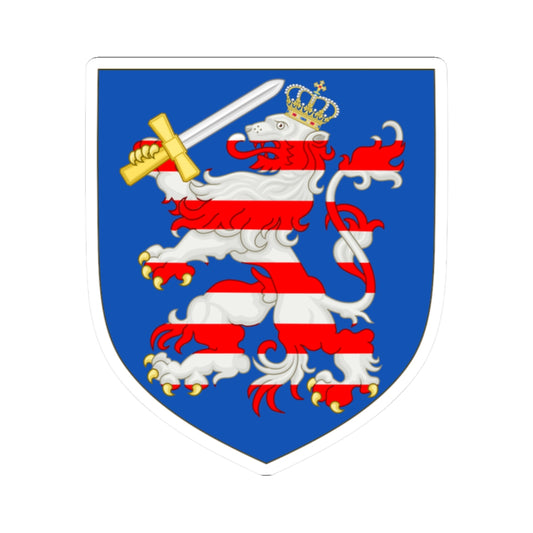 Arms of the Grand Duchy of Hesse 1806-1918 (Denmark) (Coat of Arms) STICKER Vinyl Kiss-Cut Decal