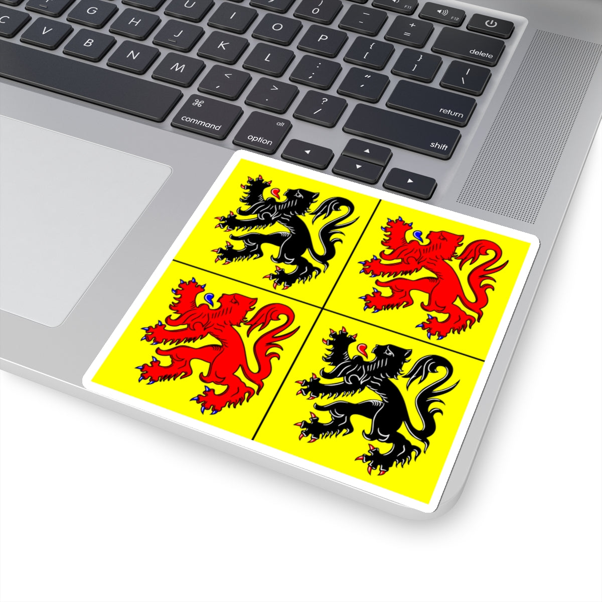 Flag of Hainaut Belgium - STICKER Vinyl Kiss-Cut Decal