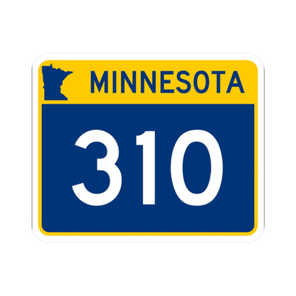 MN-310 wide (Minnesota) (Road Sign) STICKER Vinyl Kiss-Cut Decal
