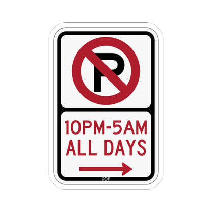 PBOT Road sign P1190R (Oregon) (Road Sign) STICKER Vinyl Kiss-Cut Decal