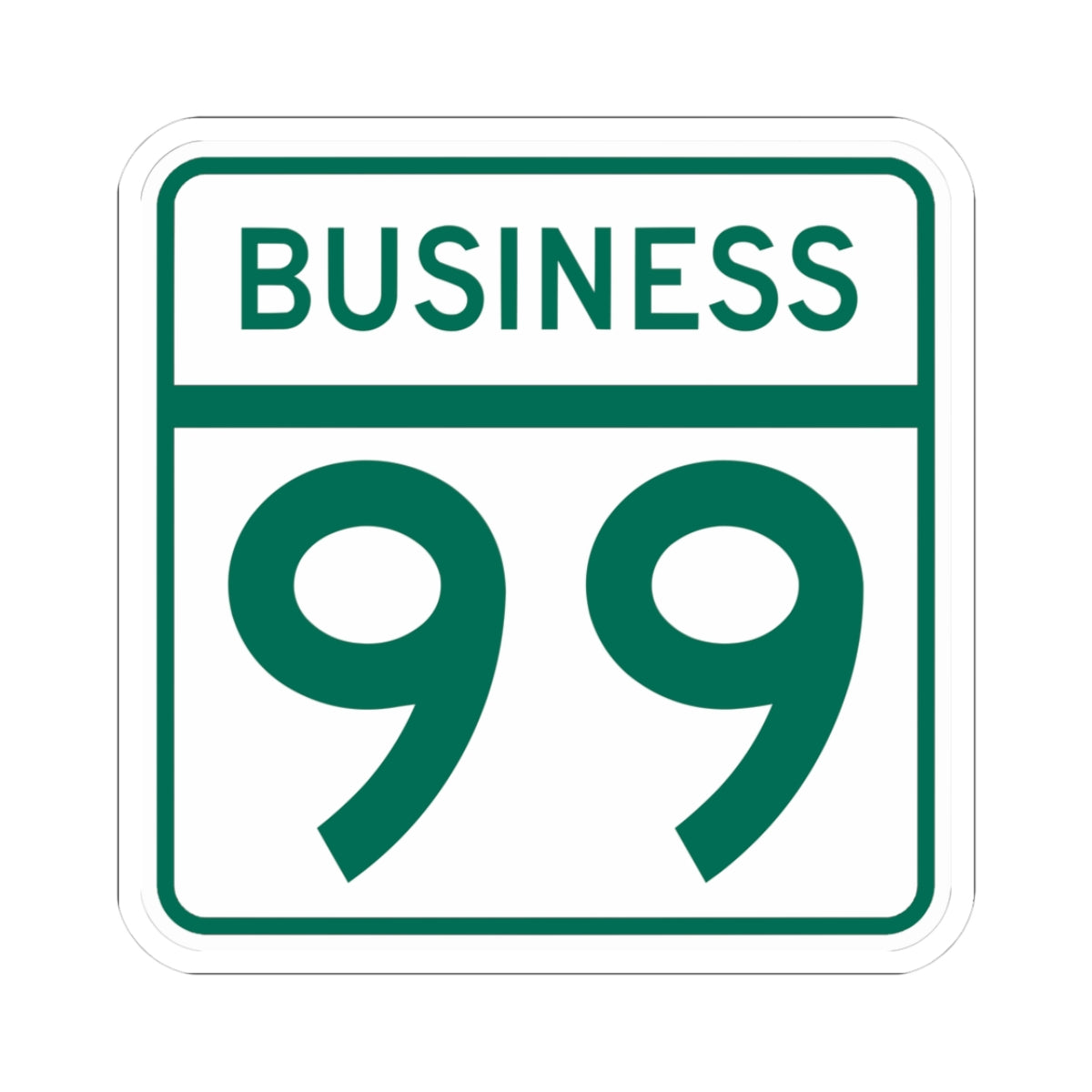 MD Route 99 Business (Maryland) (Road Sign) STICKER Vinyl Kiss-Cut Decal