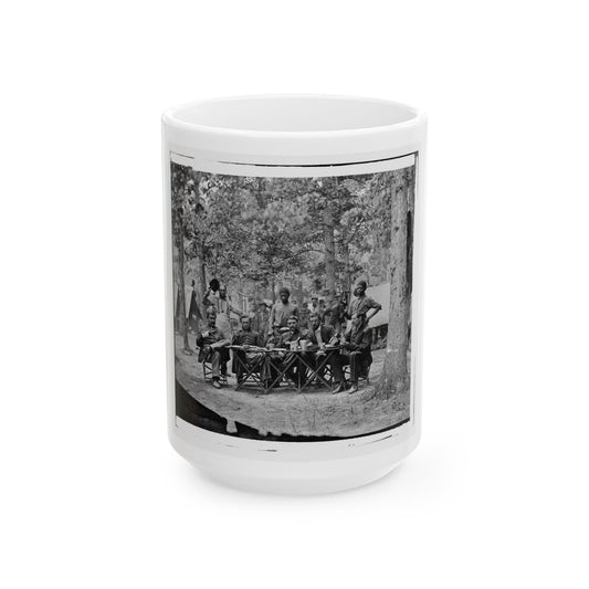 Bealeton, Virginia. Officer's Mess. Company F, 93d New York Volunteers Headquarters, Army Of The Potomac (U.S. Civil War) White Coffee Mug