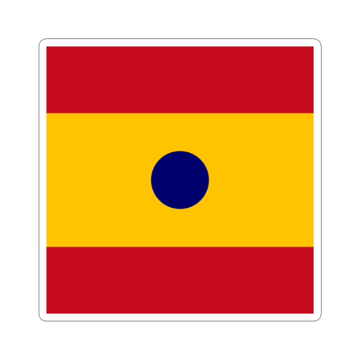 Flag of Rear Admiral Spain (Spain) STICKER Vinyl Kiss-Cut Decal