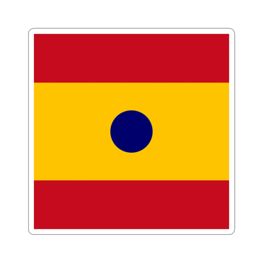 Flag of Rear Admiral Spain (Spain) STICKER Vinyl Kiss-Cut Decal
