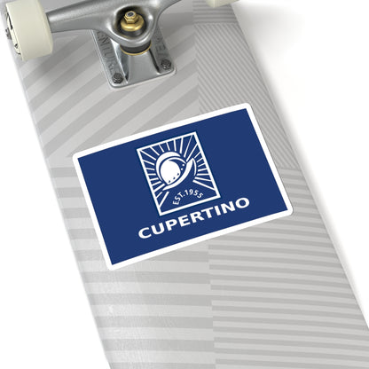 Flag of Cupertino, California - STICKER Vinyl Kiss-Cut Decal