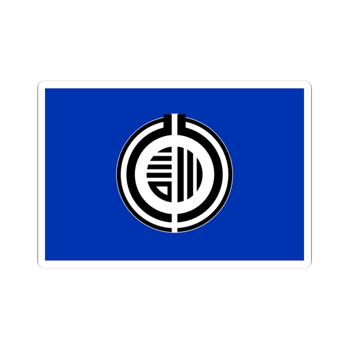 Flag of Kunneppu Hokkaido (Japan) STICKER Vinyl Kiss-Cut Decal