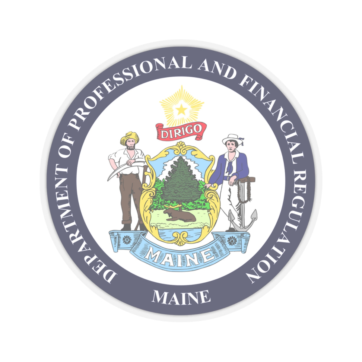 Maine Department of Professional and Financial Regulation - STICKER Vinyl Kiss-Cut Decal