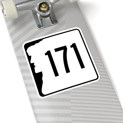 NH Route 171 (New Hampshire) (Road Sign) STICKER Vinyl Kiss-Cut Decal