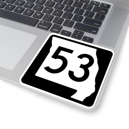 MO-53 (Missouri) (Road Sign) STICKER Vinyl Kiss-Cut Decal