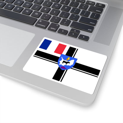 Flag of Hœdic (France) STICKER Vinyl Kiss-Cut Decal
