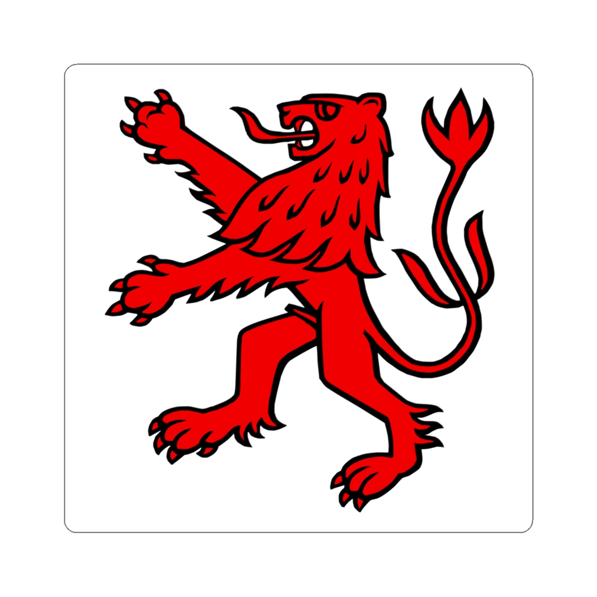CHE Bremgarten Flag (Switzerland) STICKER Vinyl Kiss-Cut Decal