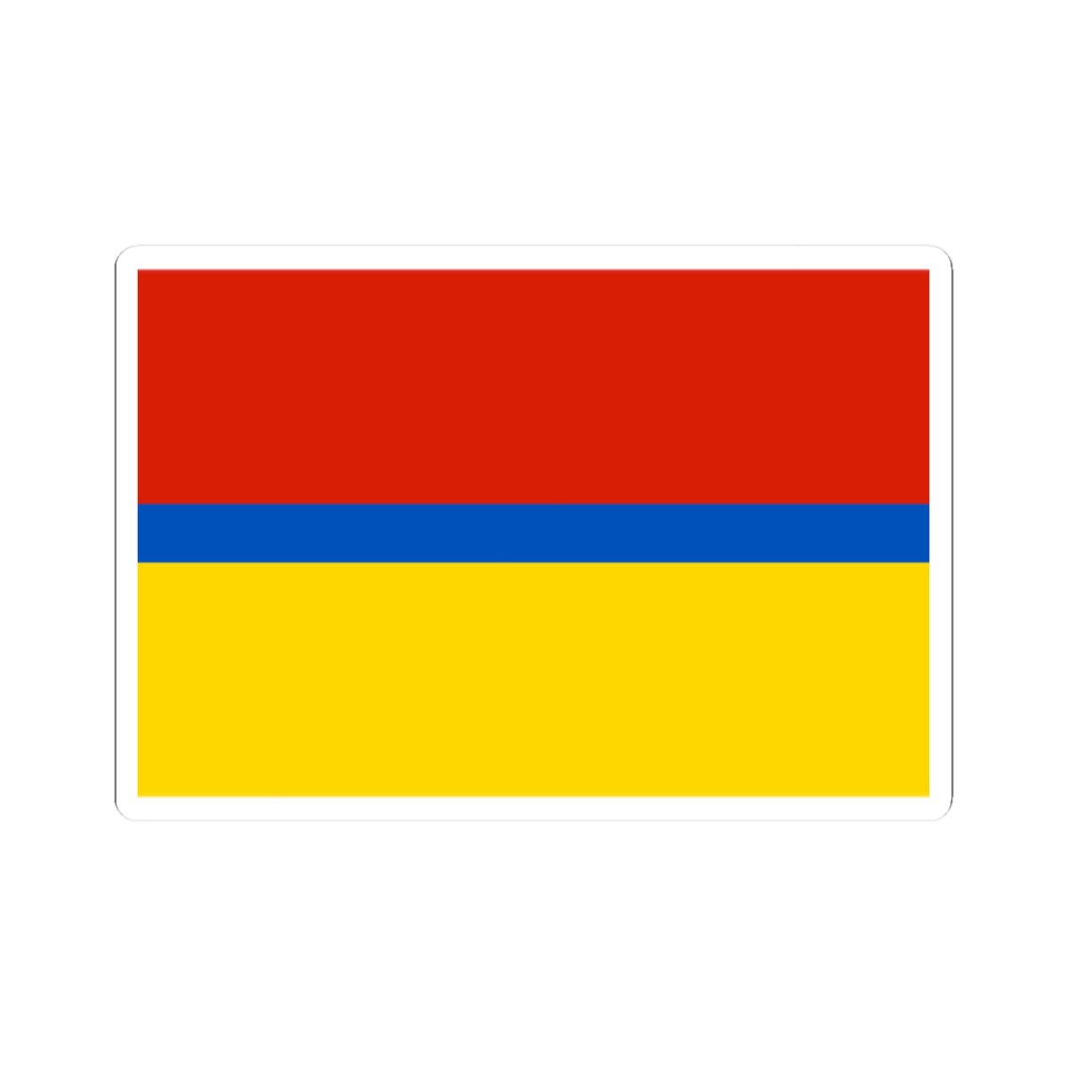 Flag of Staropoltavsky rayon Volgograd oblast (Russia) STICKER Vinyl Kiss-Cut Decal
