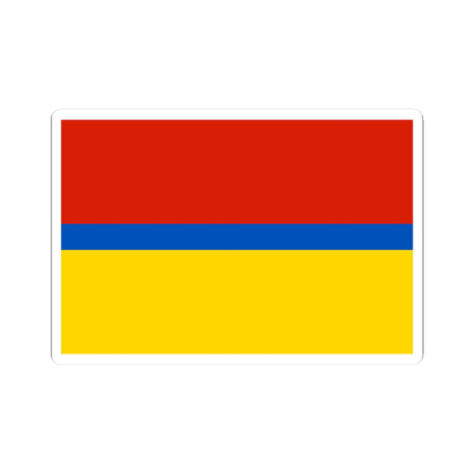 Flag of Staropoltavsky rayon Volgograd oblast (Russia) STICKER Vinyl Kiss-Cut Decal