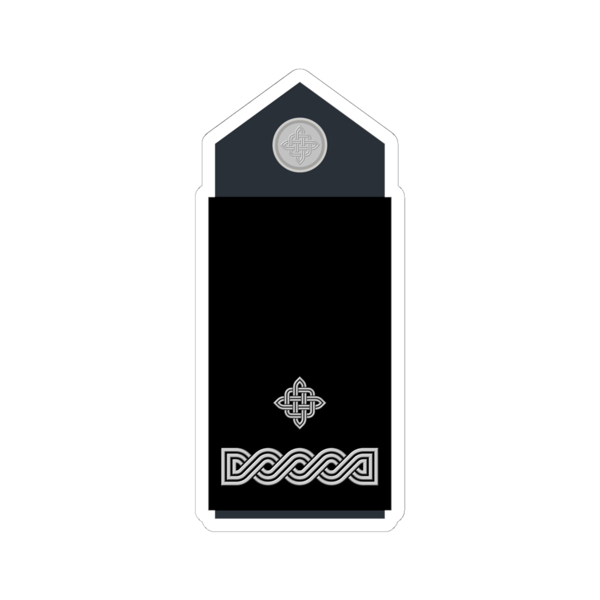 Naramenica službene odore poručnika HRZ i PZO (Croatia) (Military Rank) STICKER Vinyl Kiss-Cut Decal