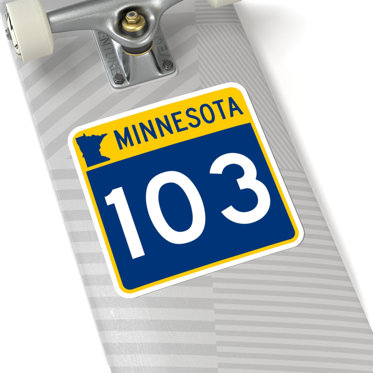 MN-103 (Minnesota) (Road Sign) STICKER Vinyl Kiss-Cut Decal