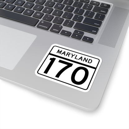 MD Route 170 (Maryland) (Road Sign) STICKER Vinyl Kiss-Cut Decal