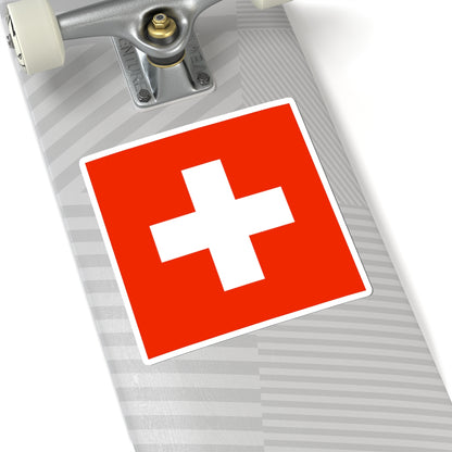 Flag of Switzerland WFB 2000 (Switzerland) STICKER Vinyl Kiss-Cut Decal